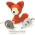 CHIBI Renard Souris Fox Mouse Mice - CHIBI Amigurumi Crochet THUMB 2 - FROG and TOAD Créations